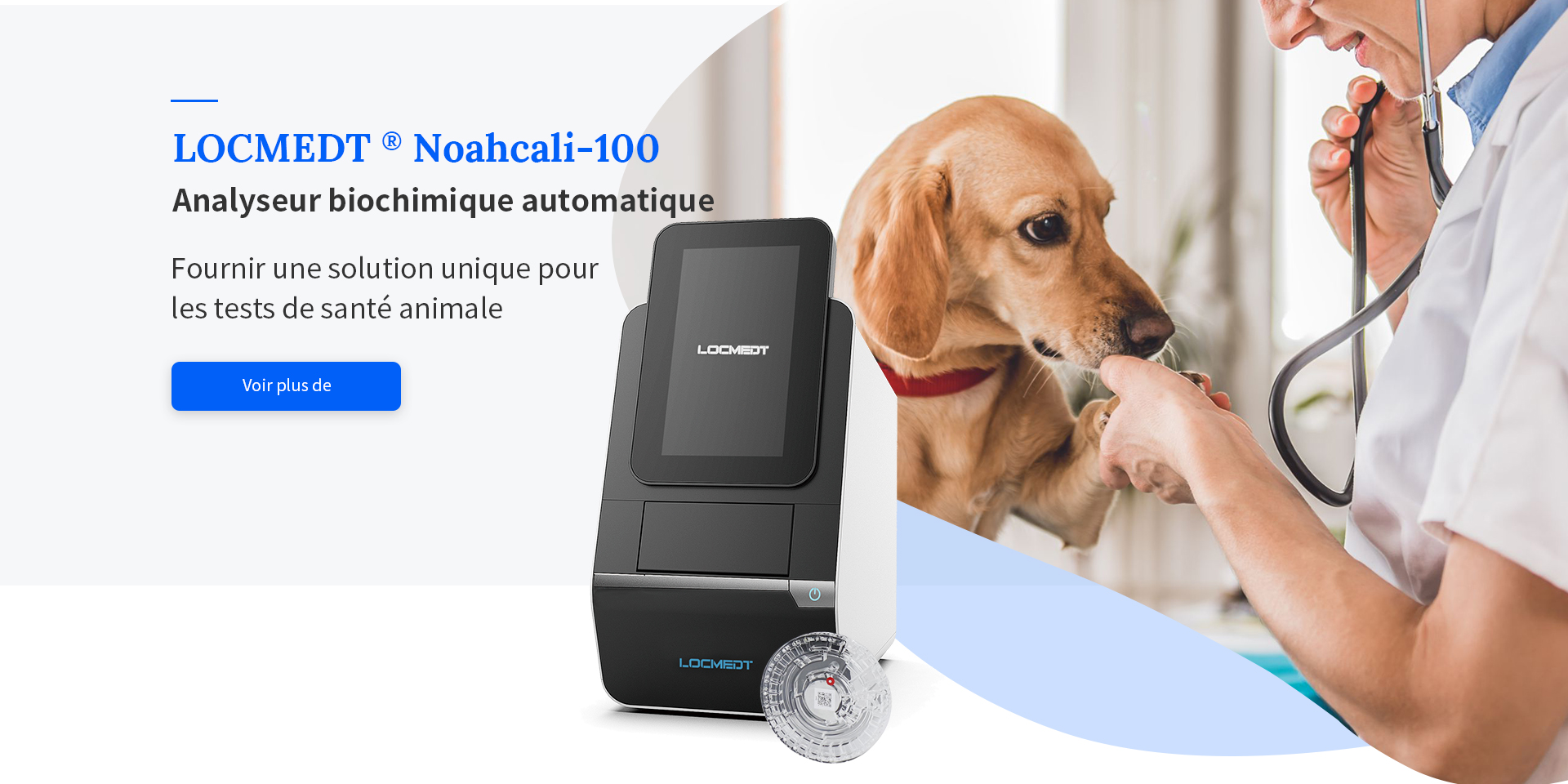 Analyseur de biochimie vétérinaire automatique Noahcali-100